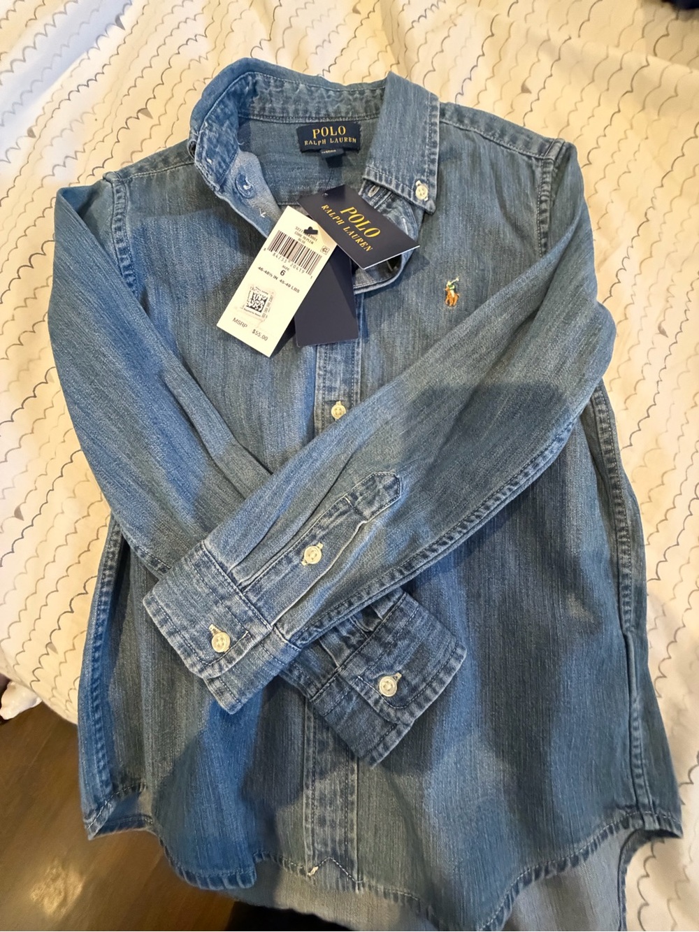 Ralph Lauren Denim Button-Down Shirt in Blue
